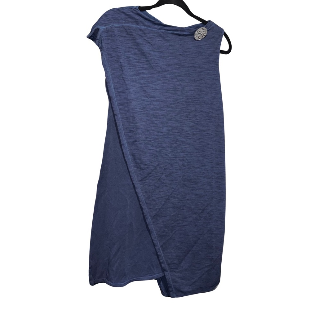 Neon Buddha Blue Asymmetrical Wrap Dress